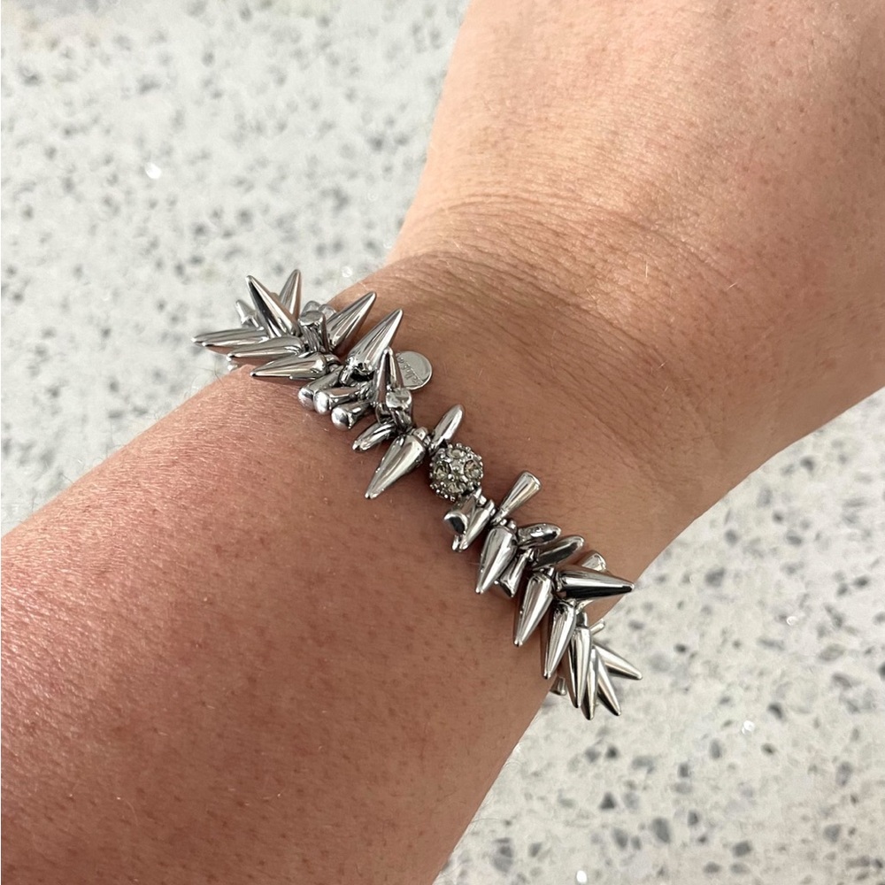 Stella & Dot Silver Spike Bracelet